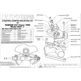 Hyperpro ステアリングダンパマウントーキット FZS1000 Fazer 01-05